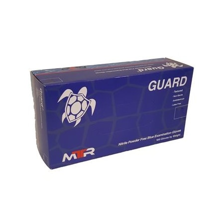 Mtr Guard, Disposable Gloves, 5 Mil Palm, Nitrile, Powder-Free, XXL, 100 PK, Blue MTR-93006-BX